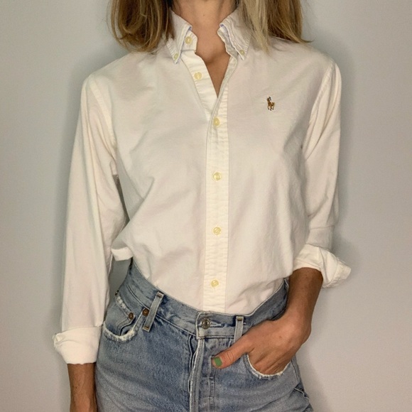 Ralph Lauren Tops - Ralph Lauren Vintage Button Down Collared Shirt